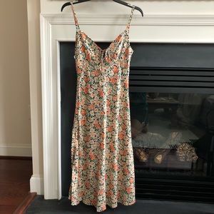 Toss the Dice Dress in Black Floral